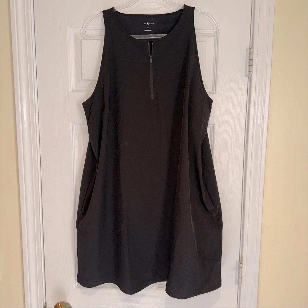 Loft Lou & Grey Wanderweave Zip Halter Pocket Dress XL